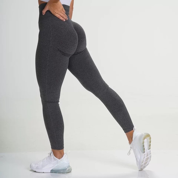 Pants - NEW! Dark Gray Contour Seamless Leggings